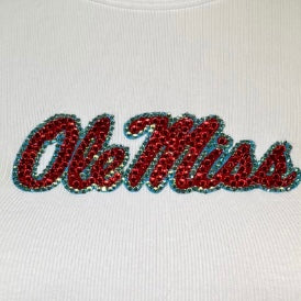 Rhinestone Logo Top