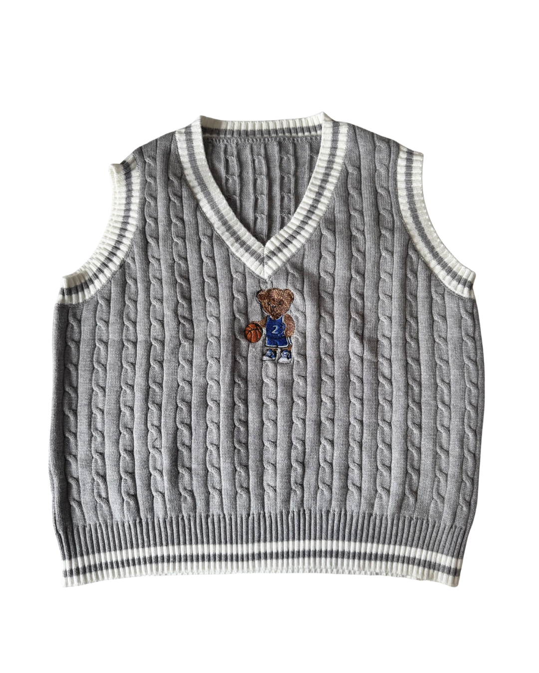 Embroidered Bear Vest