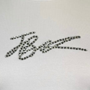 Rhinestone Signature Top