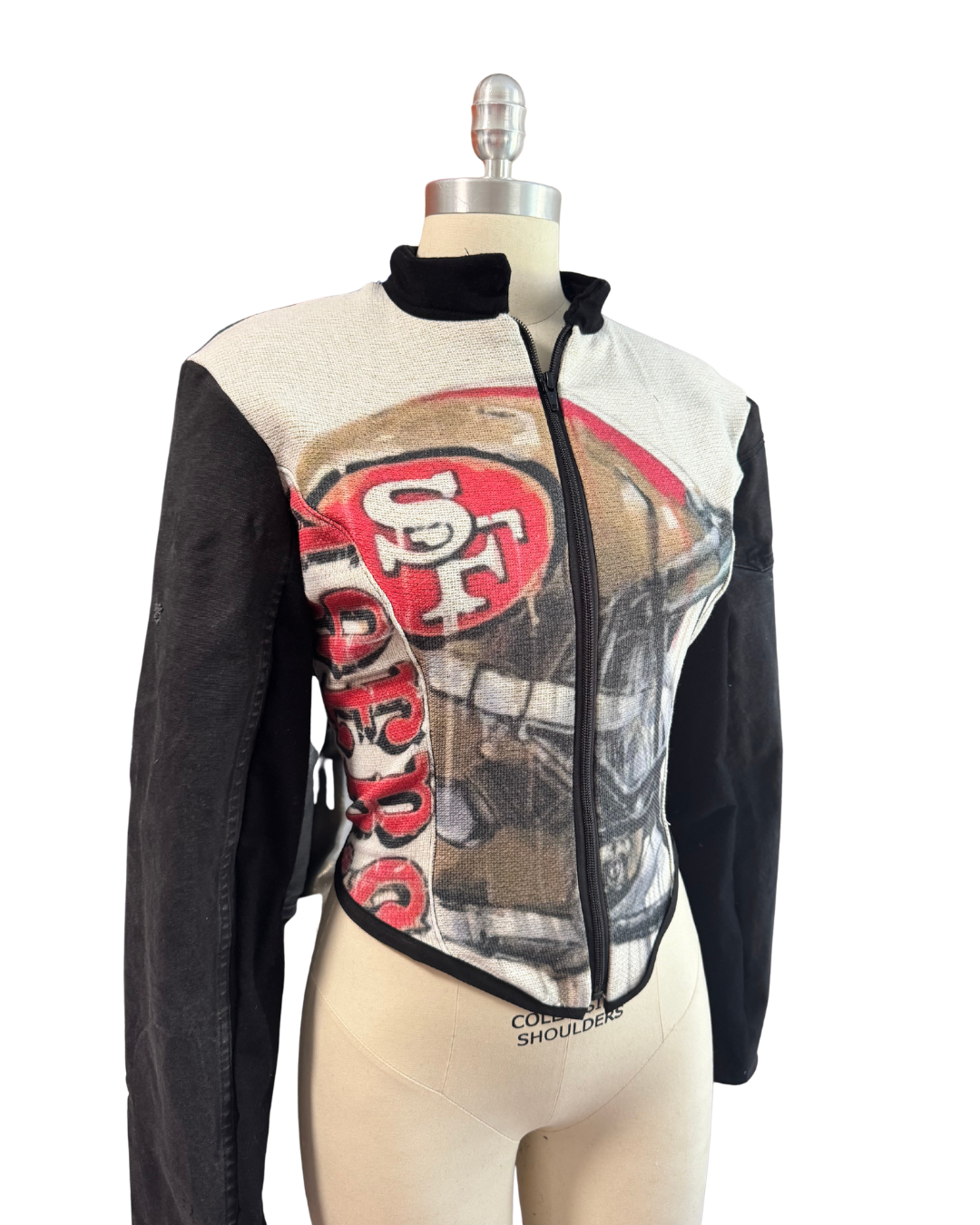 Niners Tapestry Moto Jacket - L