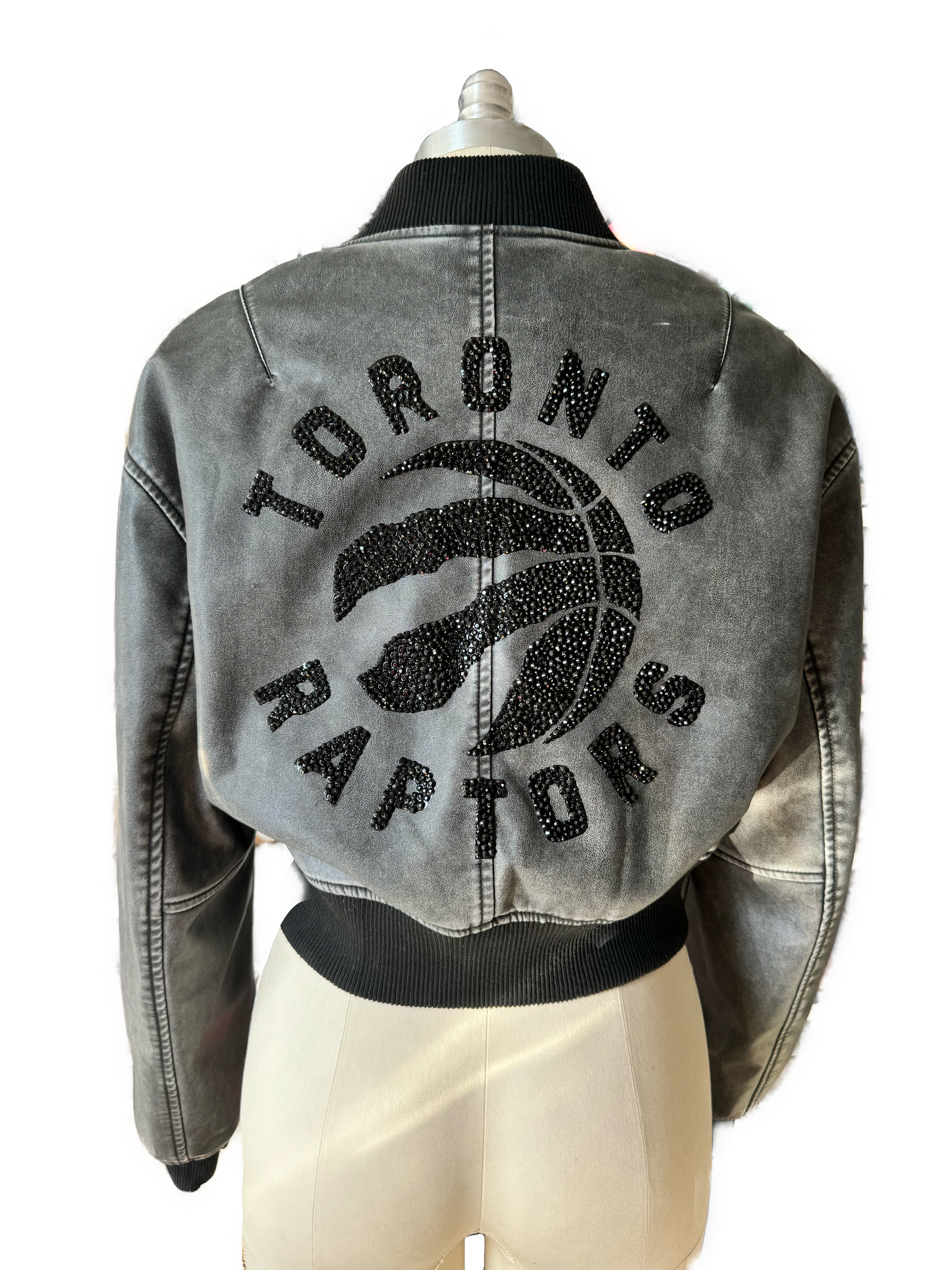 Raptors Rhinestone Jacket - M