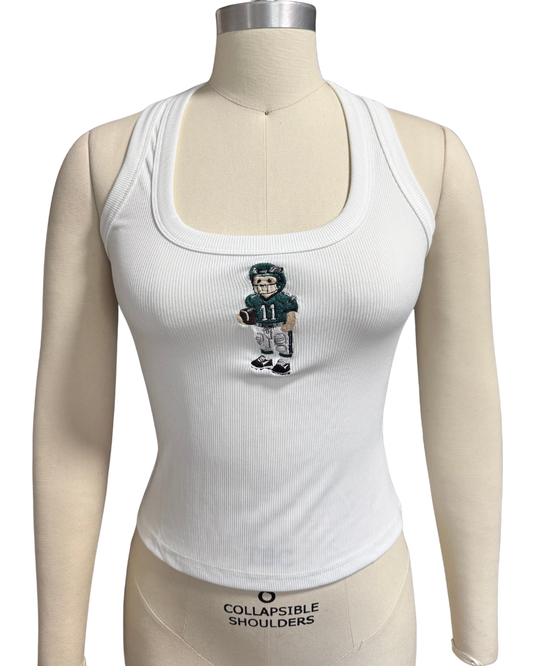 Embroidered Bear Tank